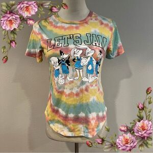 Space Jam Tie-Dye Looney Tunes short sleeve‎ T-Shirt size small